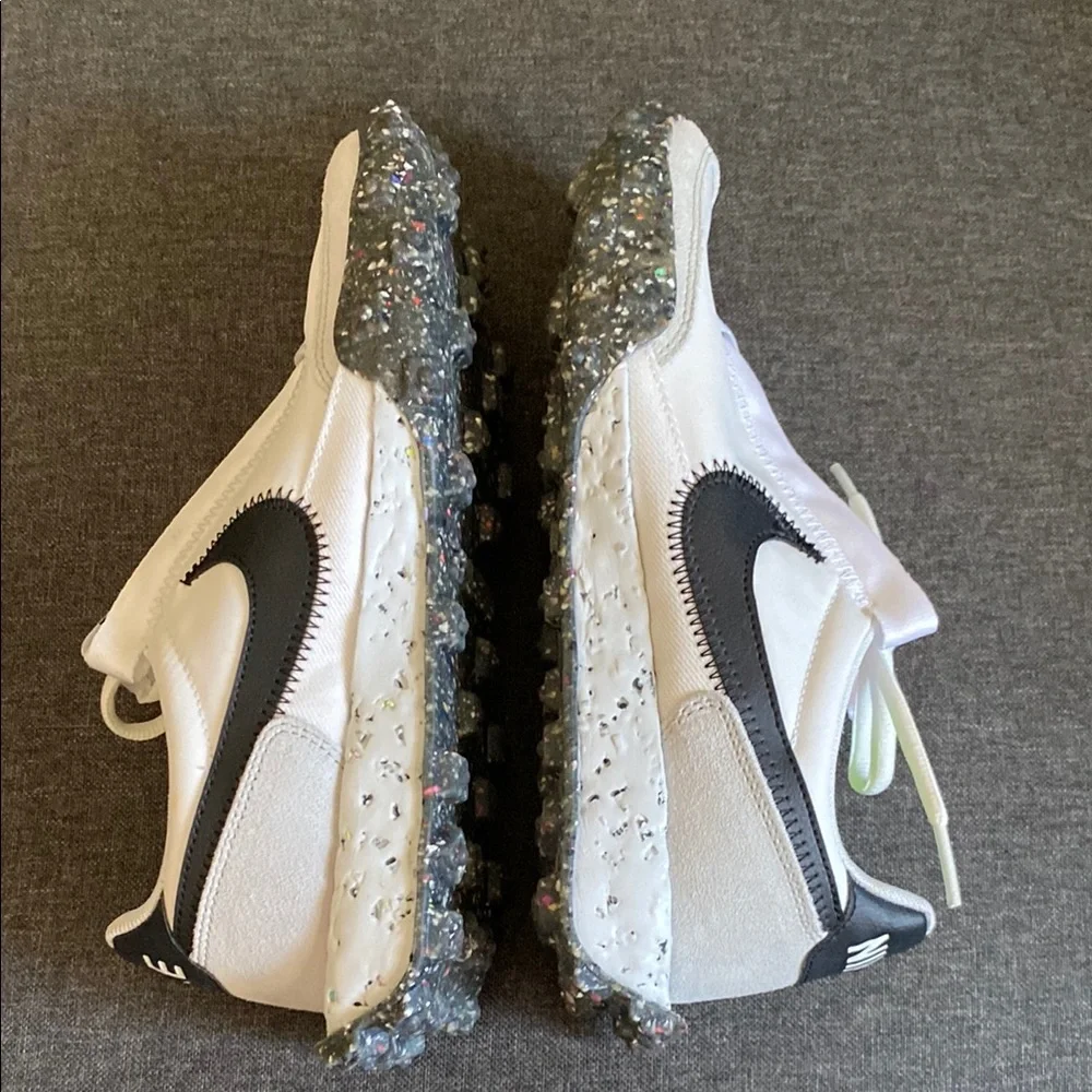 Nike Women's waffle racer crater White and Black Sneakers size 7.5 - Picture 5 of 12